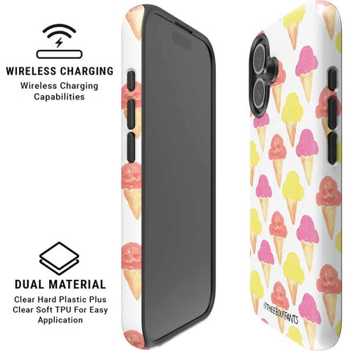 Bouffants and Broken Hearts Ice Cream iPhone 16 Plus Magsafe Impact Case